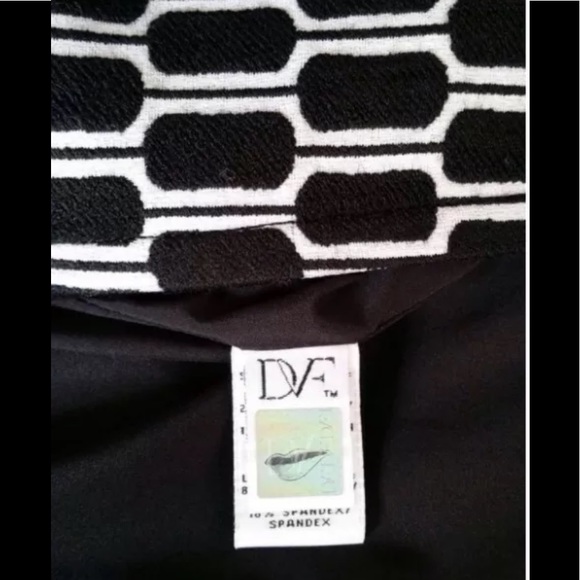 DVF Diane Von Furstenburg Honeycomb Biker Jacket with Leather Trim Size 8 - Picture 7 of 8